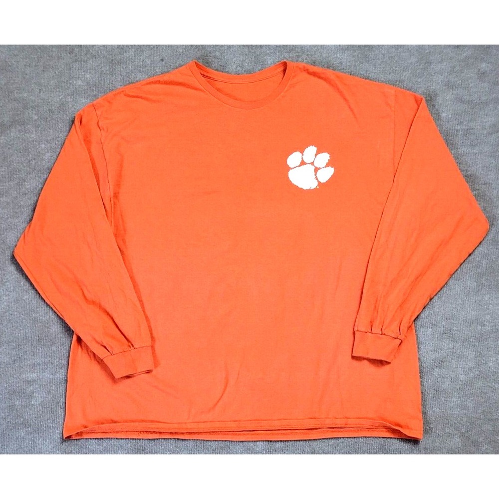 VTG CLEMSON UNIVERSITY FOOTBALL SHIRT DEFENDING DEATH VALLEY LONG SLEEVE‎ 2XL